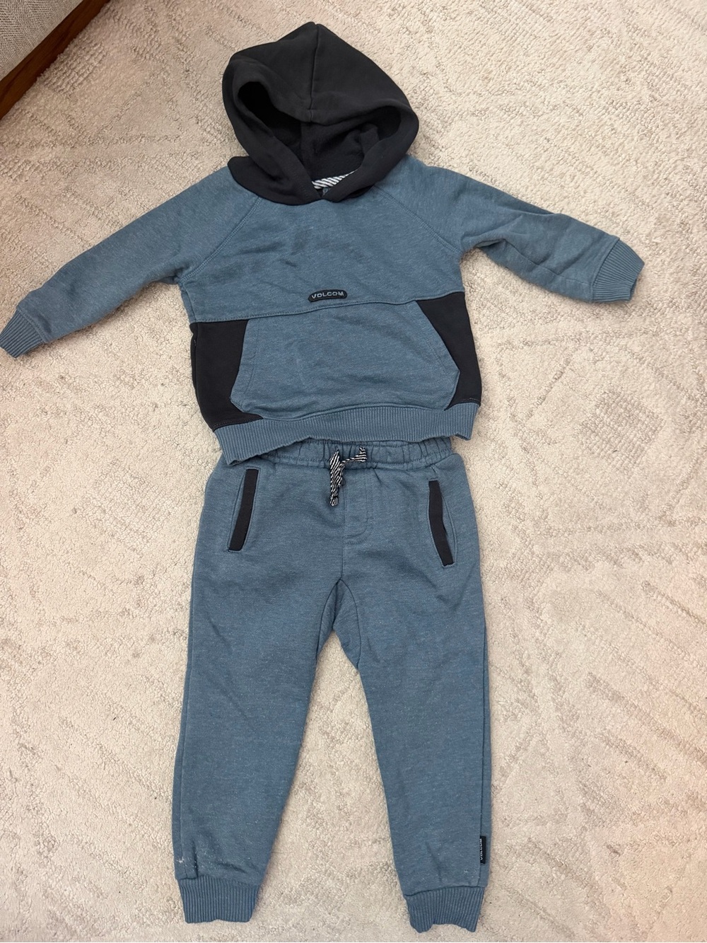 Volcom Kids Blue & Black Hoodie with Matching Joggers
